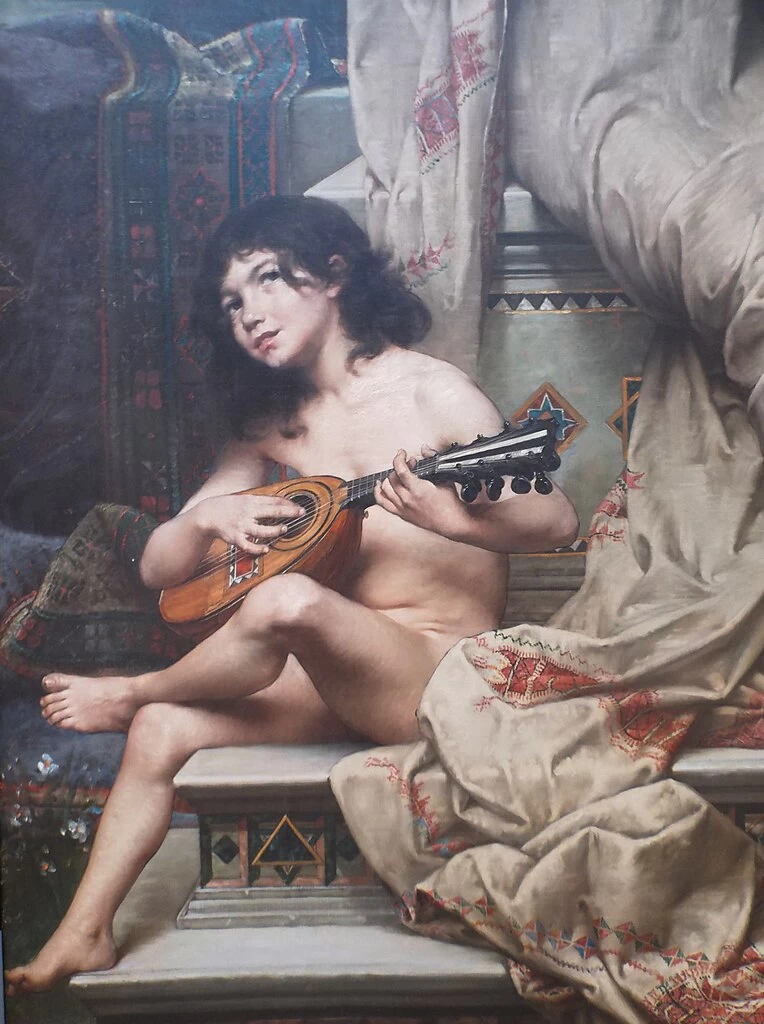 Santa Cecilia - Musée d'art Roger, Quilliot, dettaglio